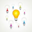 colorful bulb background