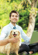 Photo: Businessman's best friend Businessman's best friend