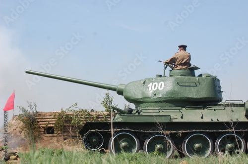 Photo: Soviet tank Soviet tank