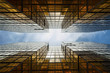 View of skyscraper from ground View of skyscraper from ground
