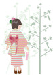 bamboo festival and a girl.七夕と少女