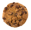 Chocolate pastry cookies isolated on white background