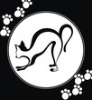 The stylized cat