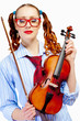 Photo: Young woman violinist Young woman violinist