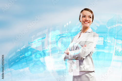 Photo: Businesswoman smiling Businesswoman smiling