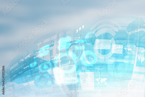 Illustration: Hightech background Hightech background