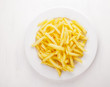 Fried potato isolated