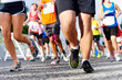 Photo: people running marathon people running marathon