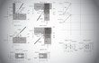 Vector details of a construction on a grey background. AI CS.