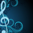 Notes musical background