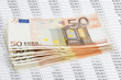 Euros with white background