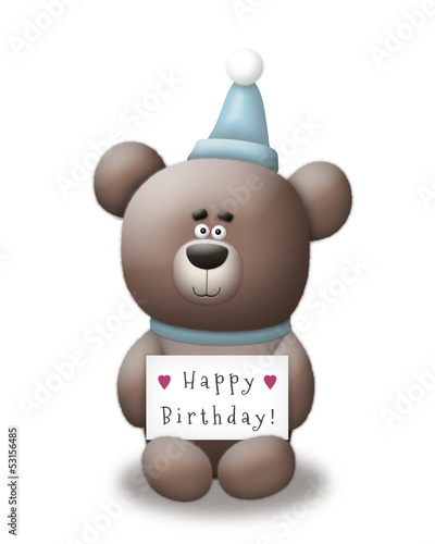 Illustration: Birthday Party Bear Birthday Party Bear
