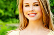Photo: beautiful girl in a summer park beautiful girl in a summer park