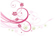 Vektor: Sommer, frame, Blumen, Ranke, pink, rosa Sommer, frame, Blumen, Ranke, pink, rosa