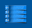 Vector information banner design element.