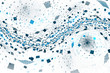 Illustration: Blue abstract background Blue abstract background