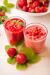 koktajl smoothie truskawka poziomka
