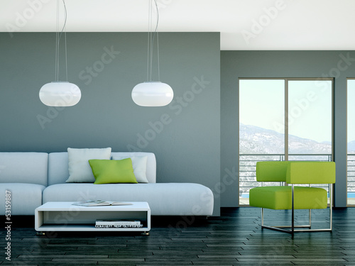 Illustration: Wohndesign - modernes Sofa Wohndesign - modernes Sofa