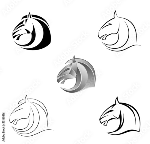 Vector: Horse head Horse head