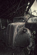 rusted vintage car