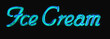 Ice cream neon sign