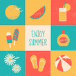 Vector: Enjoy Summer Set Enjoy Summer Set