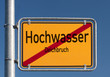 Foto: Schild Hochwasser © Matthias Buehner Schild Hochwasser © Matthias Buehner