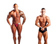 bodybuilders flexing