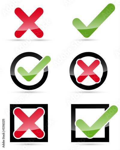 Vector: Keuz Haken Icons Set Keuz Haken Icons Set