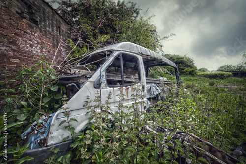 Photo: abandoned van abandoned van