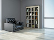 Illustration: Armchair and shelf Armchair and shelf
