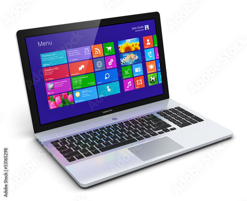 Illustration: Modern laptop Modern laptop