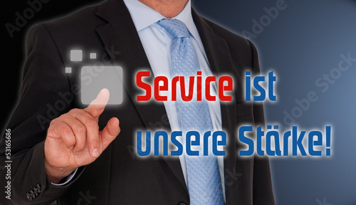 Illustration: Service ist unsere Stärke ! Service ist unsere Stärke !