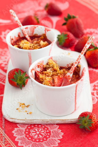 Photo: strawberry crumble strawberry crumble