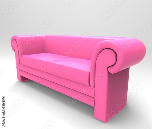 Illustration: Modern sofa isolated on white background Modern sofa isolated on white background