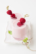 yogurt with raspberry