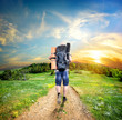 Photo: Tourist on the road Tourist on the road