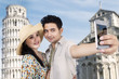 Asian couple travel and take picture at Rome