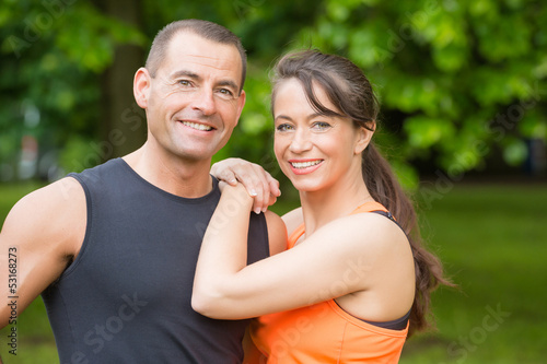 Photo: Happy sport couple Happy sport couple
