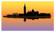 Venezia al tramonto - laguna veneta all'imbrunire