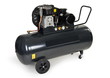 Black compressor isolated on a white background.
