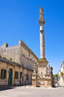 Column of Madonna delle Grazie. Maglie. Puglia. Italy.