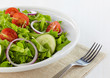 Fresh healthy salad with vegetables