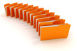 Illustration: 3d colorful folders on white background 3d colorful folders on white background