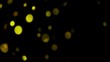 Background of particles moving, circular lights, HD 1080p, loop.