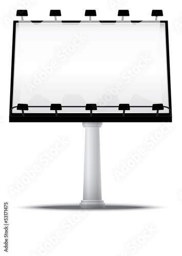 Vector: Blank street advertising billboard Blank street advertising billboard