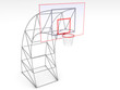 basketball ring on a white background №1