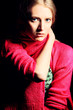 red blouse