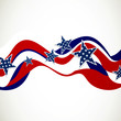 Vektor: Vector Illustration of an Independence Day Design Vector Illustration of an Independence Day Design