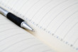 Agenda and pencil